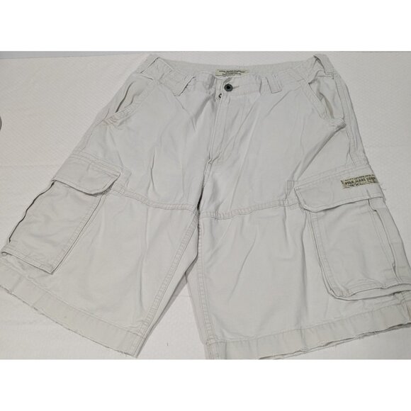Vintage Ralph Lauren Polo Jeans Co Cargo Shorts Adult 31 Khaki Men - Picture 1 of 7